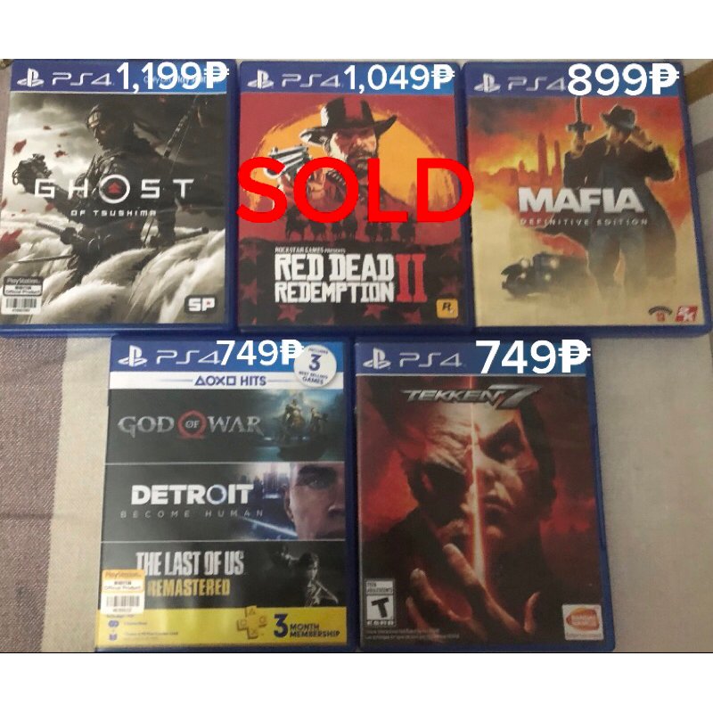 (NEW) PS4 GAMES | RDR2, Mafia, Ghost of Tsushima, God of War, Detroit ...