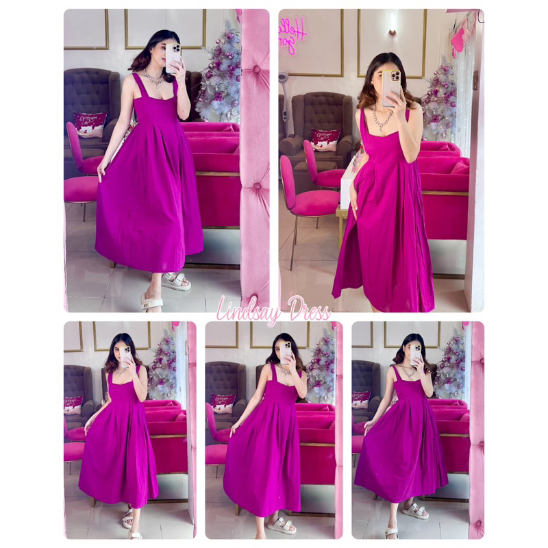 PBC LINDSAY DRESS (Premuim Cotton Linen) | Shopee Philippines