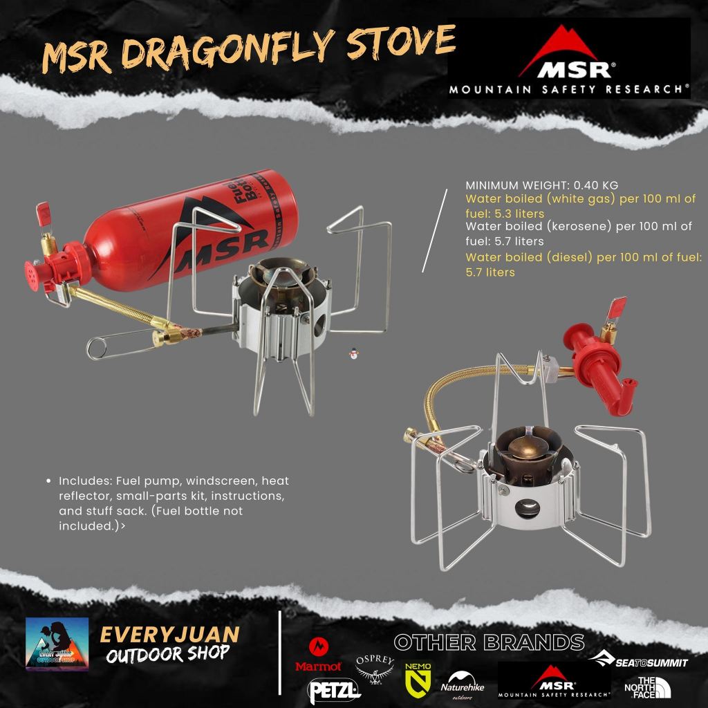 MSR DRAGONFLY STOVE (MULTIFUEL) Shopee Philippines