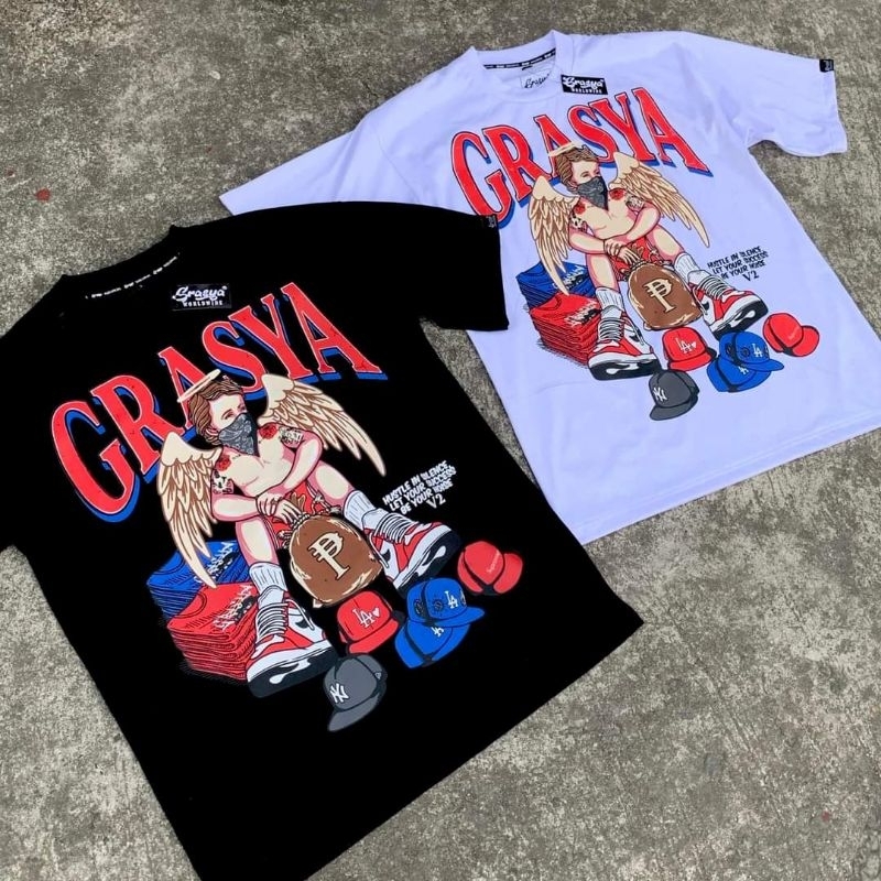 Grasya World Wide W/Sticker (Hustler Angel v2) Tshirt | Shopee Philippines