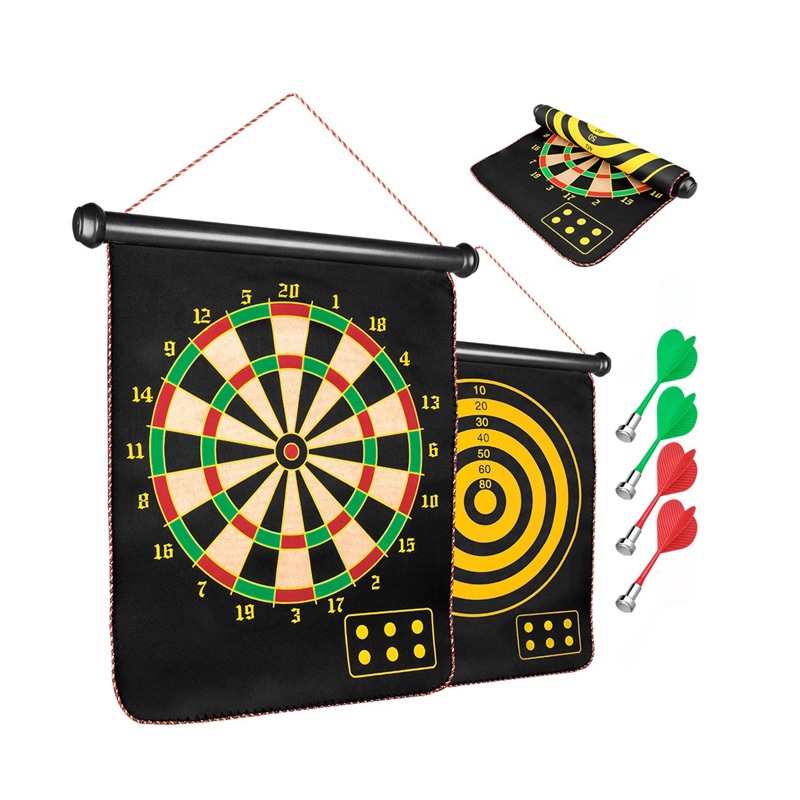 12Inch Dart Board Safe Dart Board Set Double Sided
