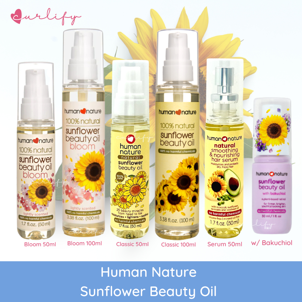 Human Nature Sunflower Bloom / Serum / Premium Beauty Oil Shopee