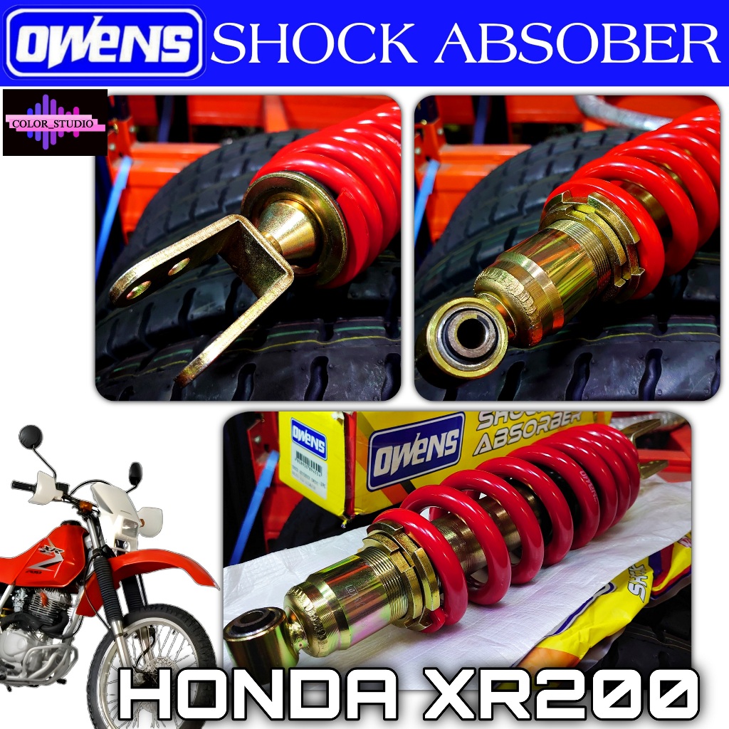 Owens Rear Shock Absorber For Honda Xr200 Monoshock 375mm Cod