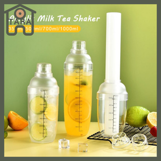 Cocktail Shaker, 530ml Transparent Cocktail Mixer Cup Plastic Drink Mixer  Ice Tea Shaker Bottle With Scales For Bar