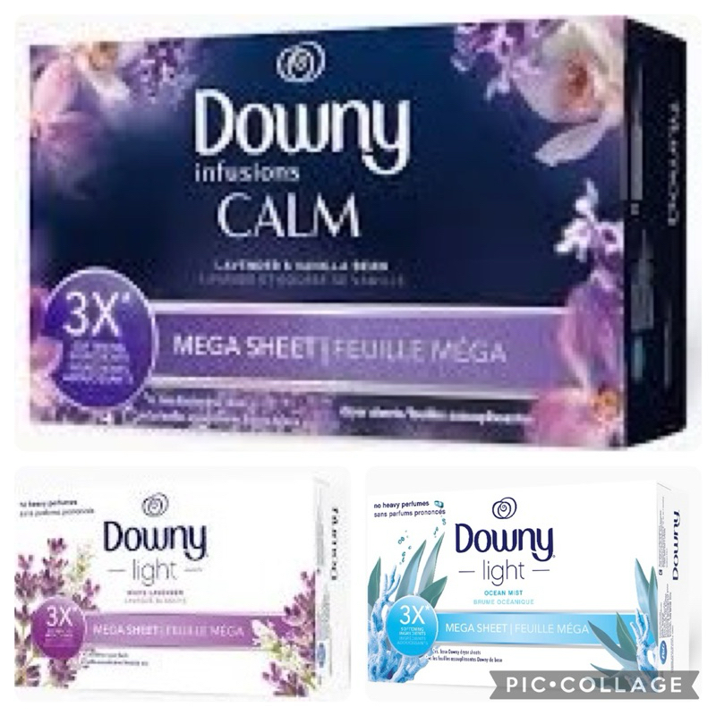 Downy 🇺🇸 Infusions Mega Dryer Sheets, Laundry Fabric Softener, CALM ...