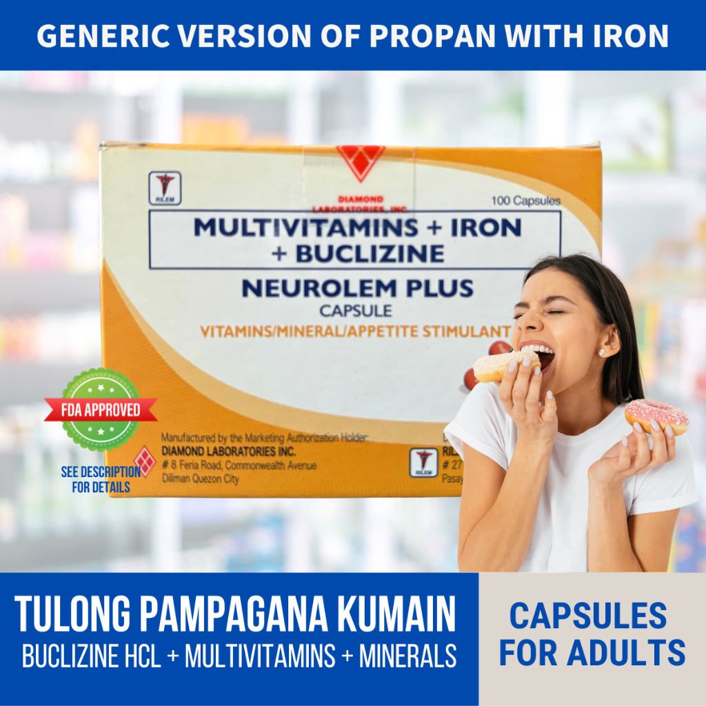 (Propan with Iron Generic) Pampataba Multivitamins + Buclizine HCl+