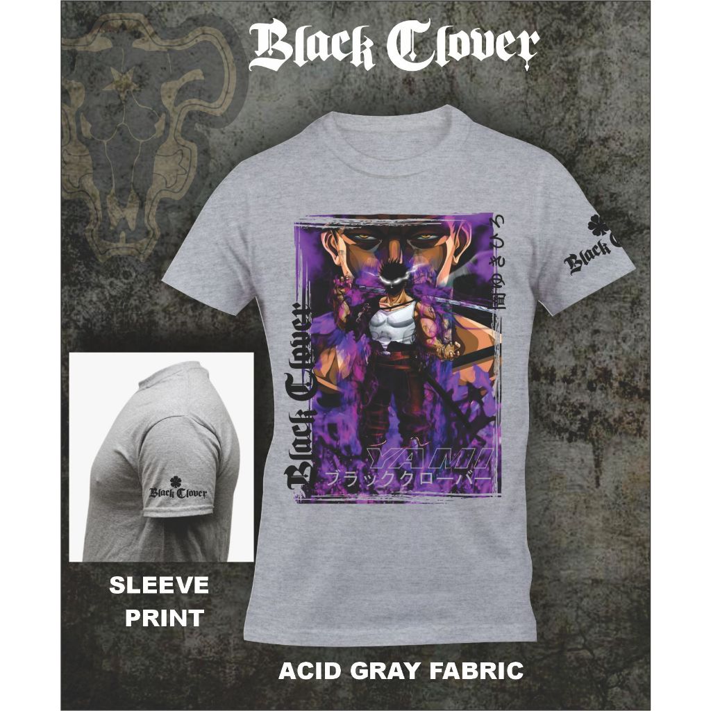 black clover, asta, yami, black clover shirt, anime shirt | Shopee  Philippines