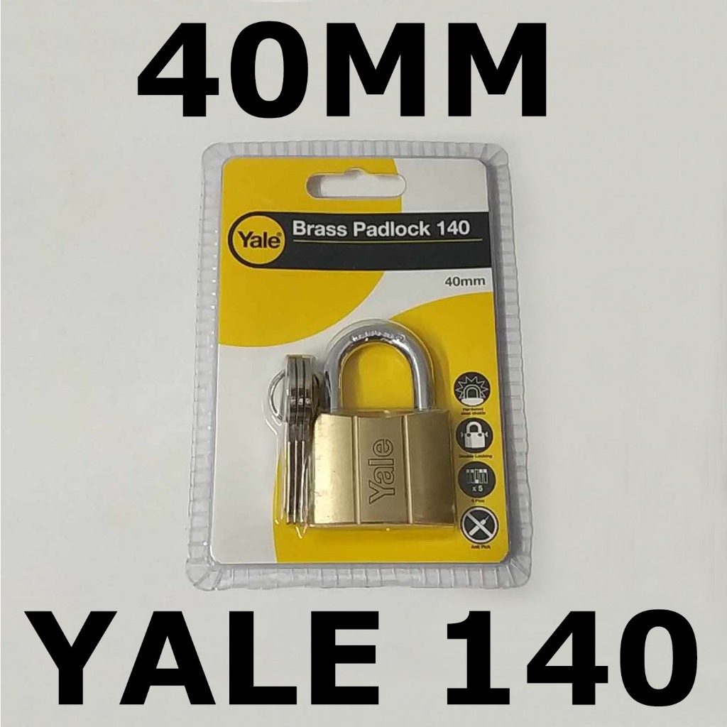 ORIGINAL YALE BRASS PADLOCK 140 SERIES 40MM