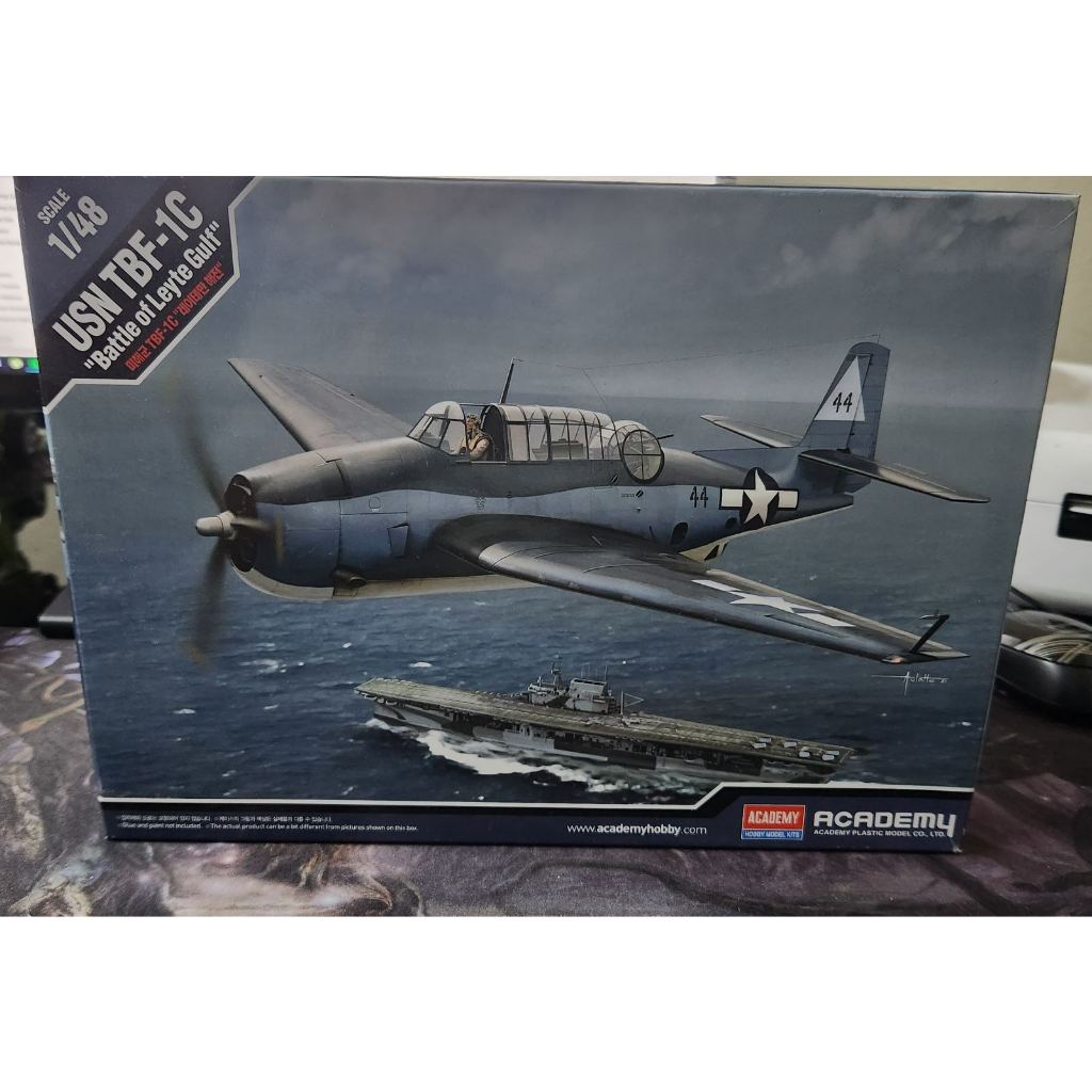 Maquette Avion Academy 1/48 USN TBF-1C - Bataille Du Golfe De Leyte #12340