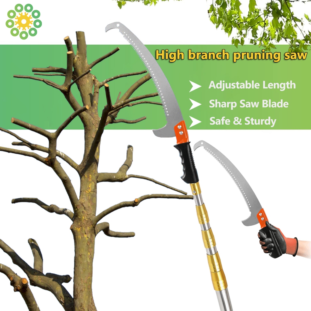 GREENARYERY High-branch Saw 3-6M Telescopic Pole Saw Tree Cutter Pruner ...