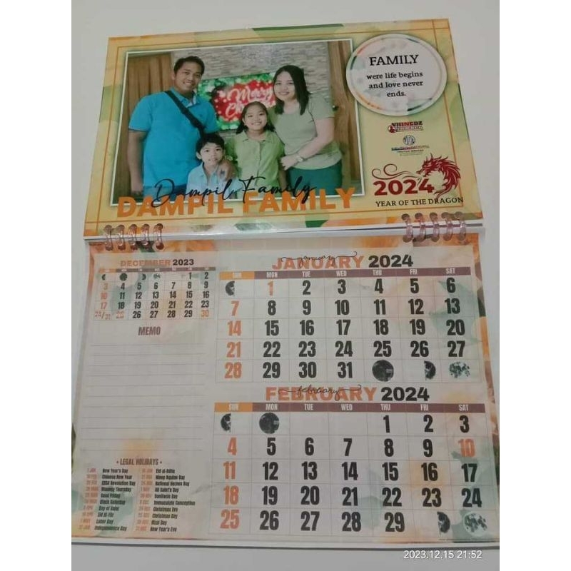 PERSONALIZED 2025 CALENDAR | Shopee Philippines