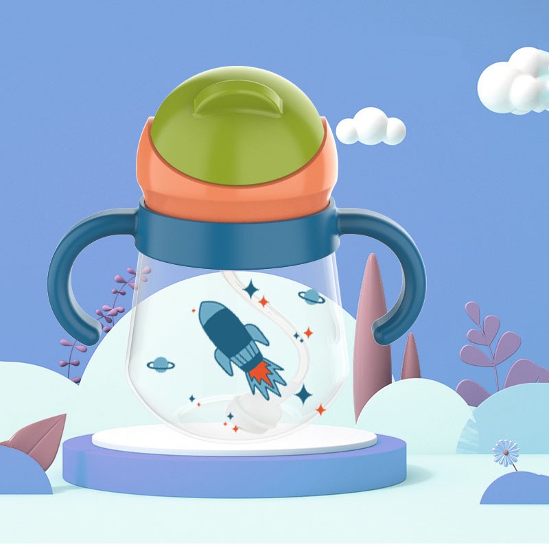 260ML Baby Water Cup Children Water Bottle Baby Learn To Drink Water