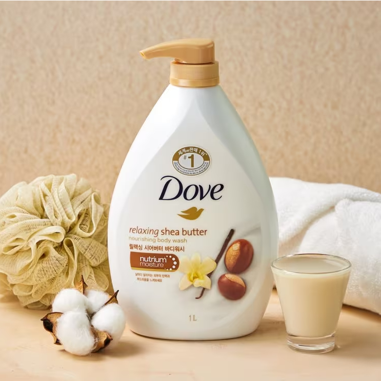 DOVE Relaxing Shea Butter Body Wash 1L (imported from korea) Shopee