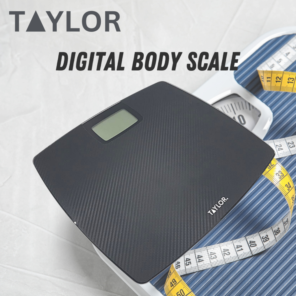 TAYLOR Slim Carbon Designed Digital Weighing Scale For Human Body Fat