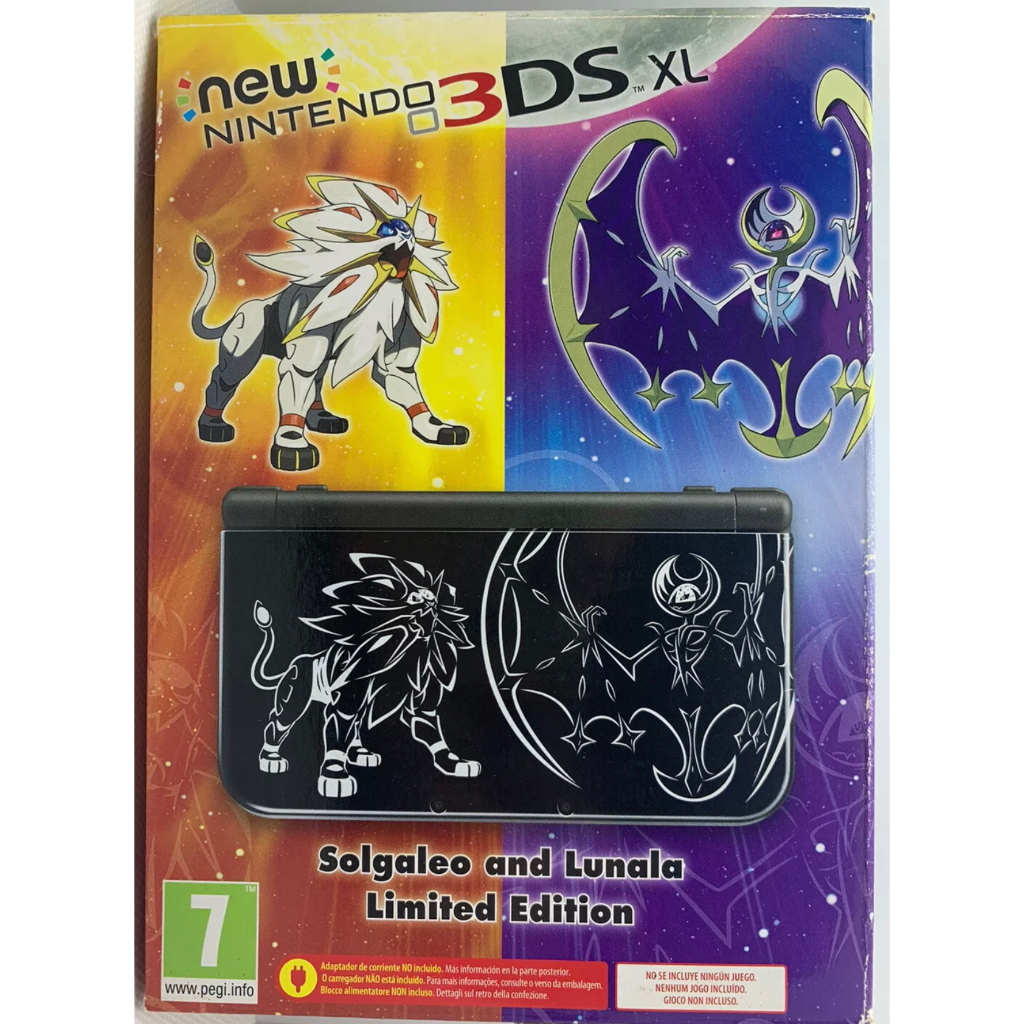 NEW Nintendo 3ds XL IPS Screen solgaleo and lunala Limited Edition PAL