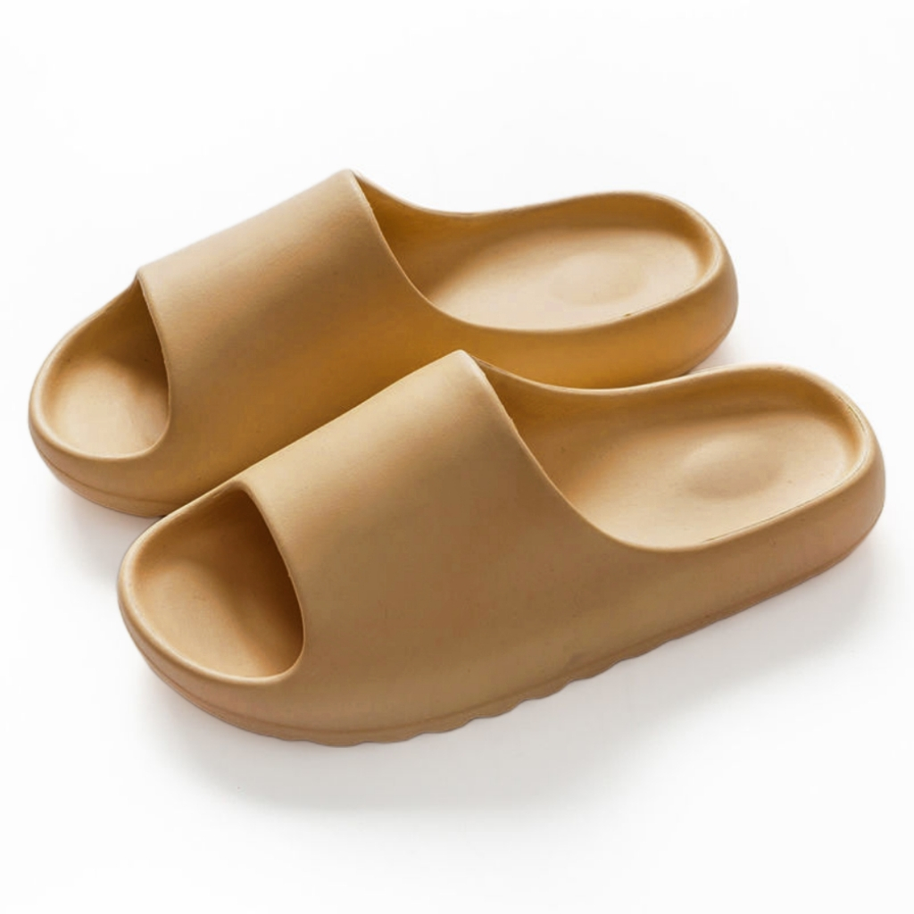 CTW_Fashion Indoor Slippers For Unisex Plain Coconut Thick Bottom Non ...