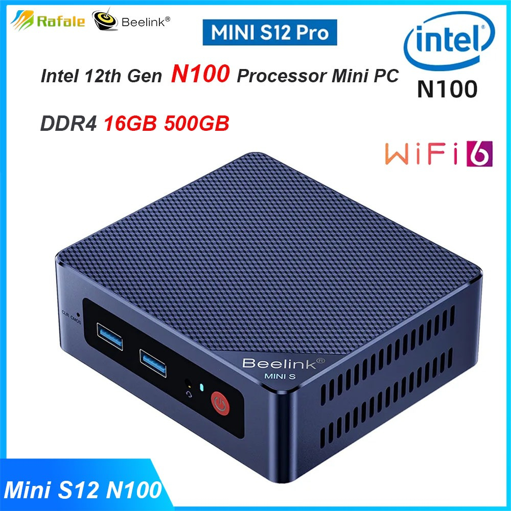 16GB RAM Mini PC Beelink MINI-S12 Pro Mini PC - Intel N100, 16GB