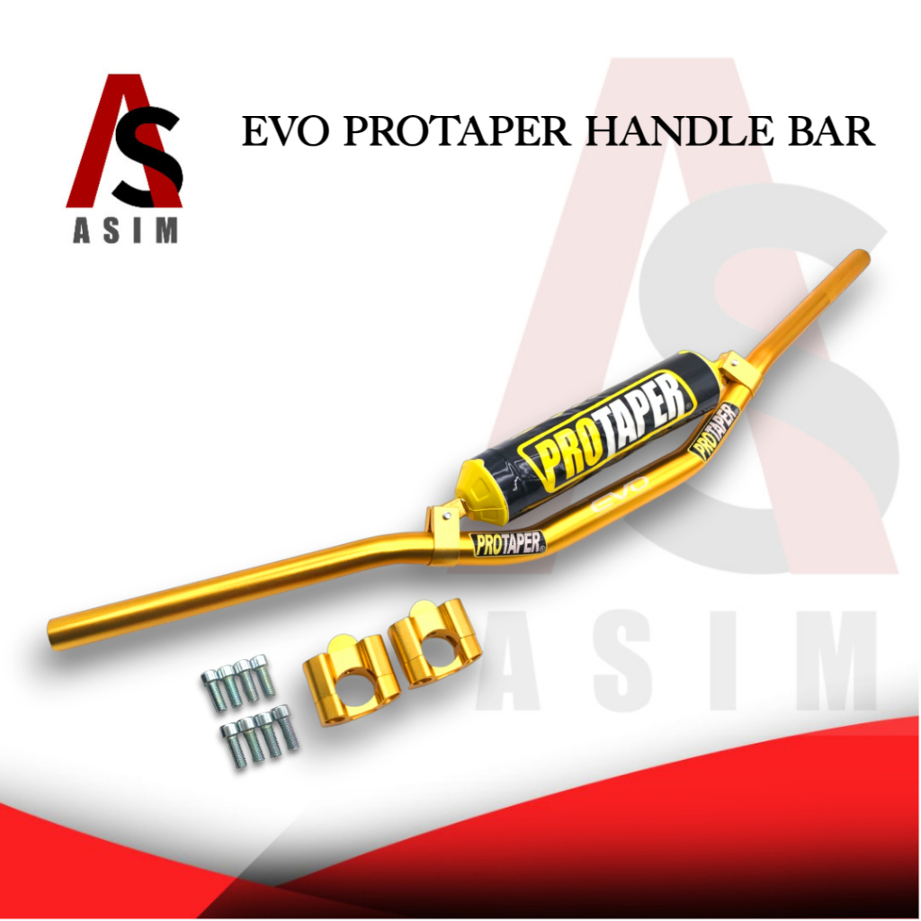 ASIM EVO PROTAPER HANDLE BAR WITH RISER FOR MOTORCYCLE | Shopee Philippines