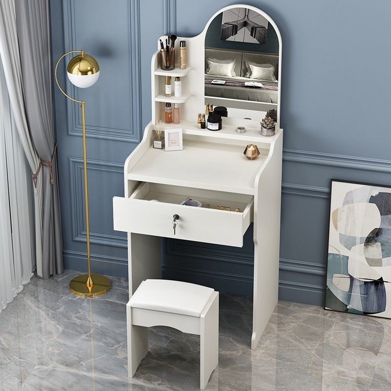 European-Style Vanity Table With Mirror Make Up Vanity Mirror Dresser ...