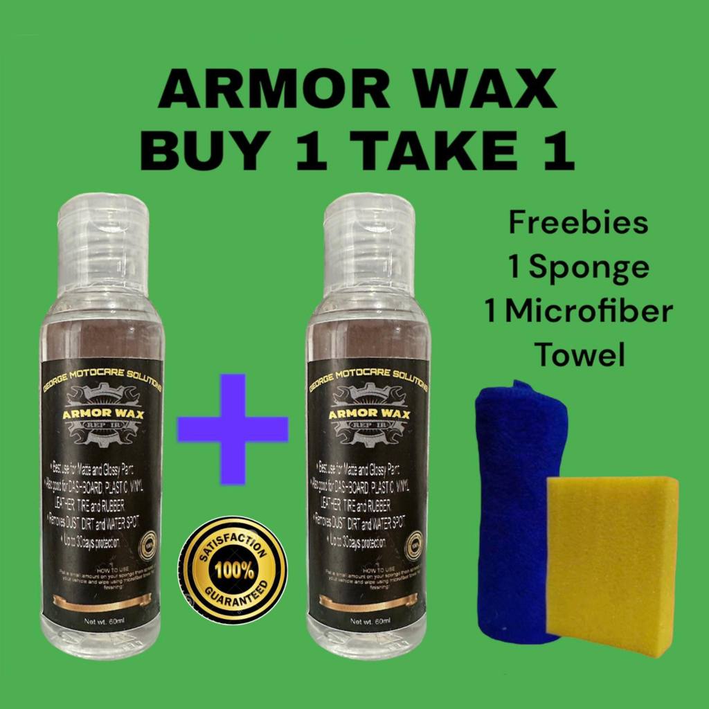 ARMOR WAX BUY 1 TAKE 1 for Motorcycle and Car | Shopee Philippines