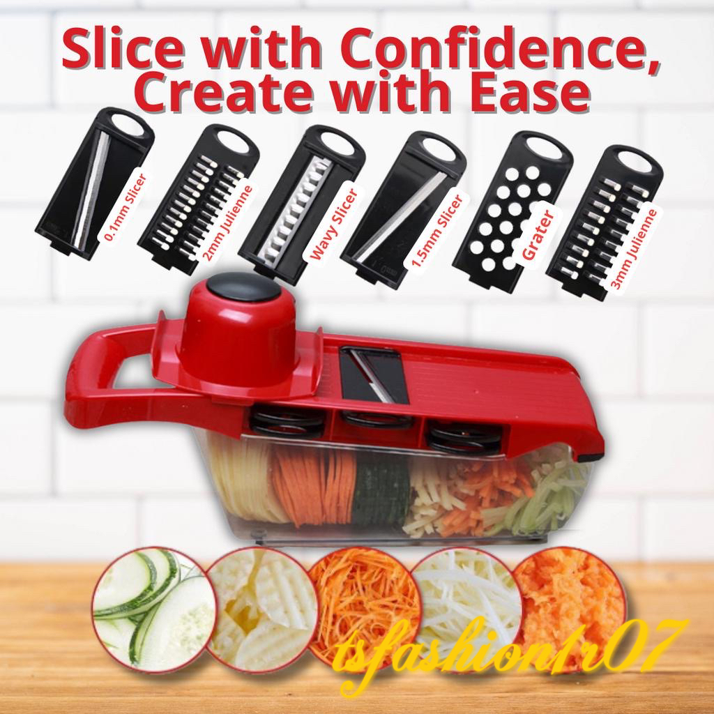 TS Professional Mandolin Slicer Julienne Cutter Chopper Fruit Vegetable
