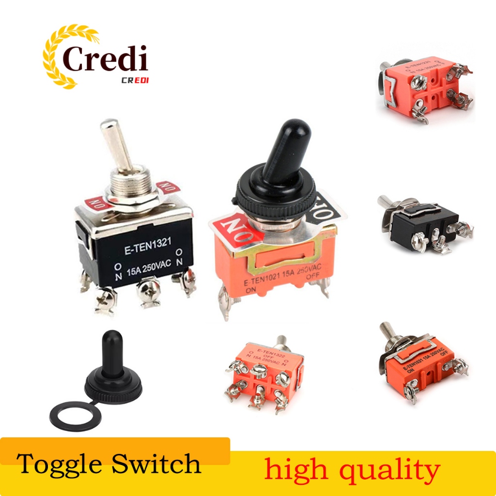 15A 250VAC Toggle Switch Waterproof Cap Heavy Duty Heavy Dutycar ...