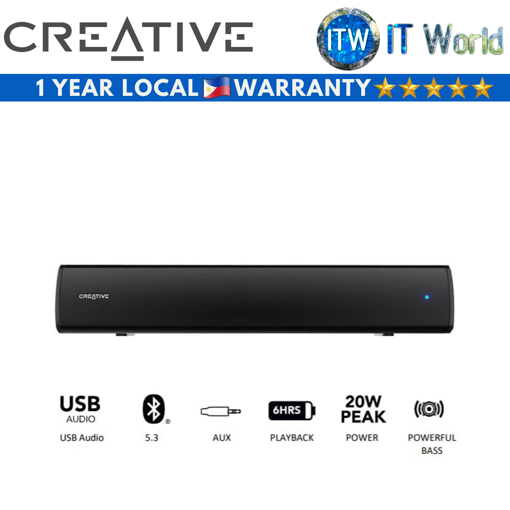 Creative stage air 20 w hot sale bluetooth soundbar