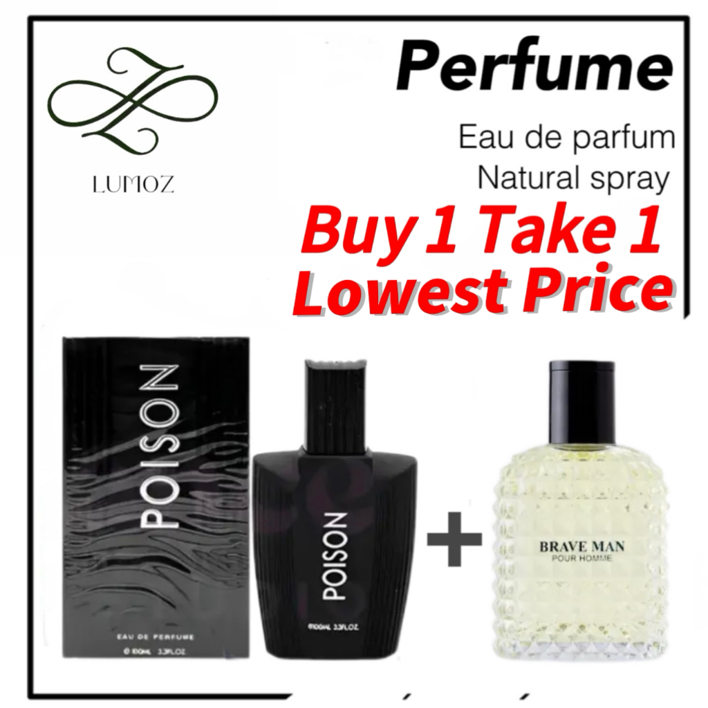 Buy 1 Take 1 Poison Eau De Parfum Perfume For Men 100ML & Brave man ...