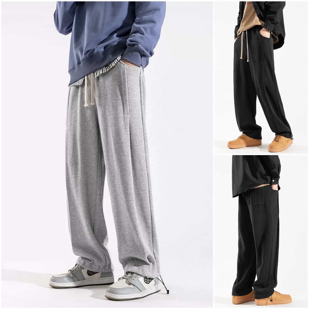 Crown Trouser Pants for Men with Pockets and Drawstring