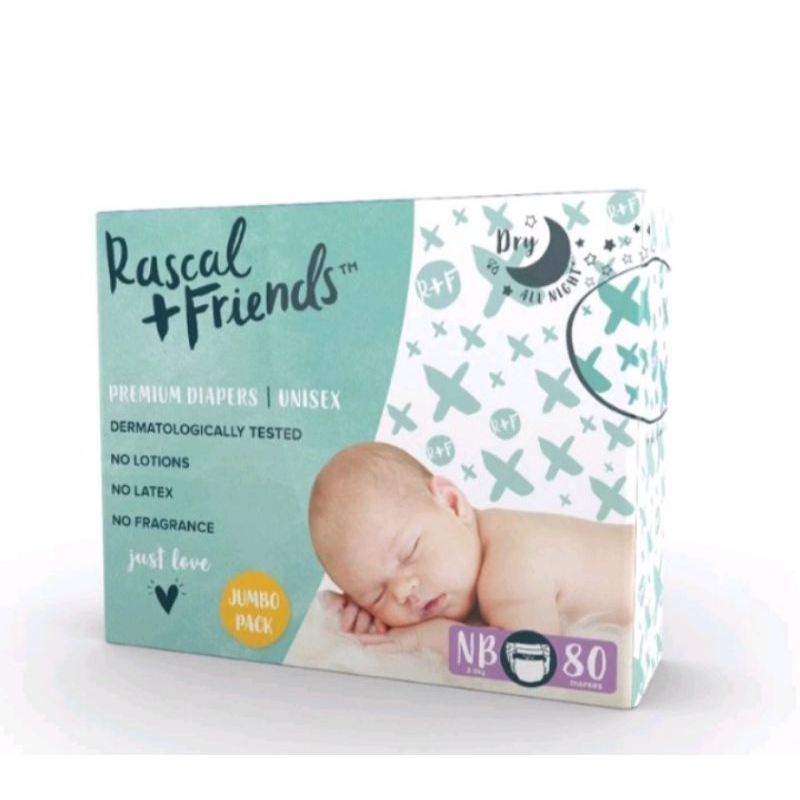 Rascal + Friend Newborn 80 Pcs | Shopee Philippines