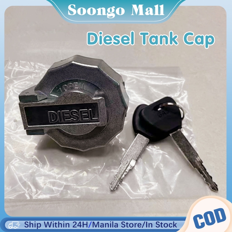 Diesel Tank Cap Durable Locking Fuel Cap With 2 Keys For Isuzu ELF/NKR ...