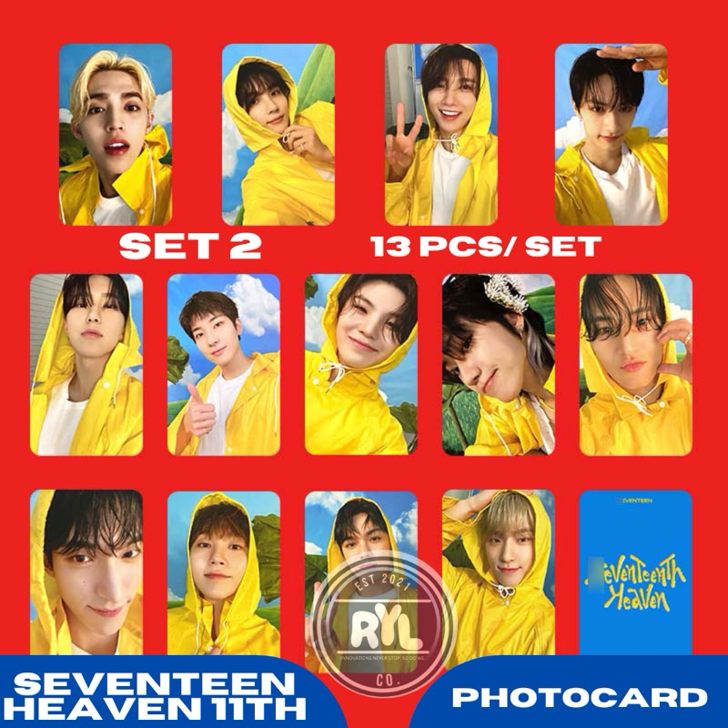 13 pcs/set] SEVENTEEN 'Heaven 11th' Album Photocards with BACK
