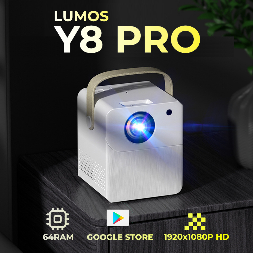 Projector Lumos Y8 pro 2023 New Model Builtin App Android Pro Smart