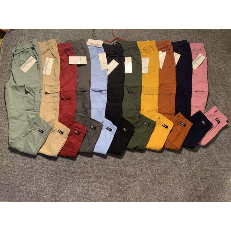 4 POCKET CARGO PANTS FOR WOMEN/Women's Pants Korean Style Ladies