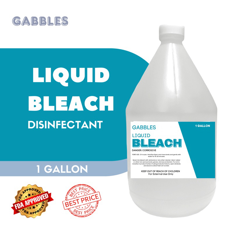 Gabbles Liquid Bleach 1 Gallon | Shopee Philippines