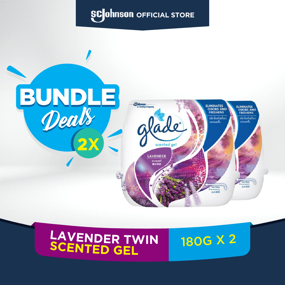 Glade Scented Gel Wild Lavender Twin 180g X 2 Shopee Philippines