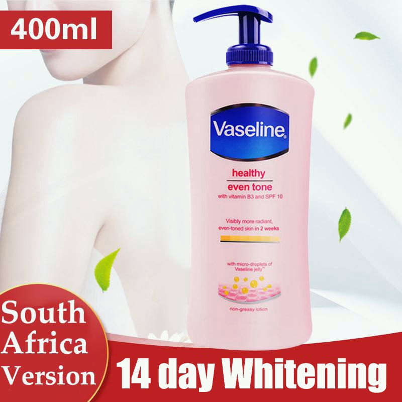 400ML Vaseline Whitening Body Lotion Niacinamide Healthy Permanent