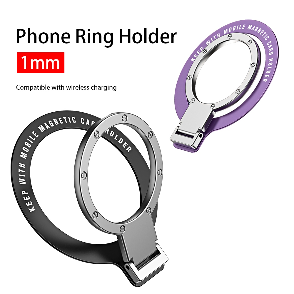 Finger Ring Phone Ring Holder That Works With Wireless Charging