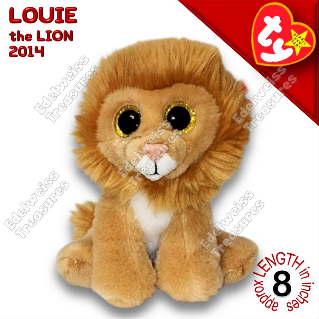 TY Regular Beanie Babies 8 LOUIE the Lion Stuffed Toy Shopee Philippines