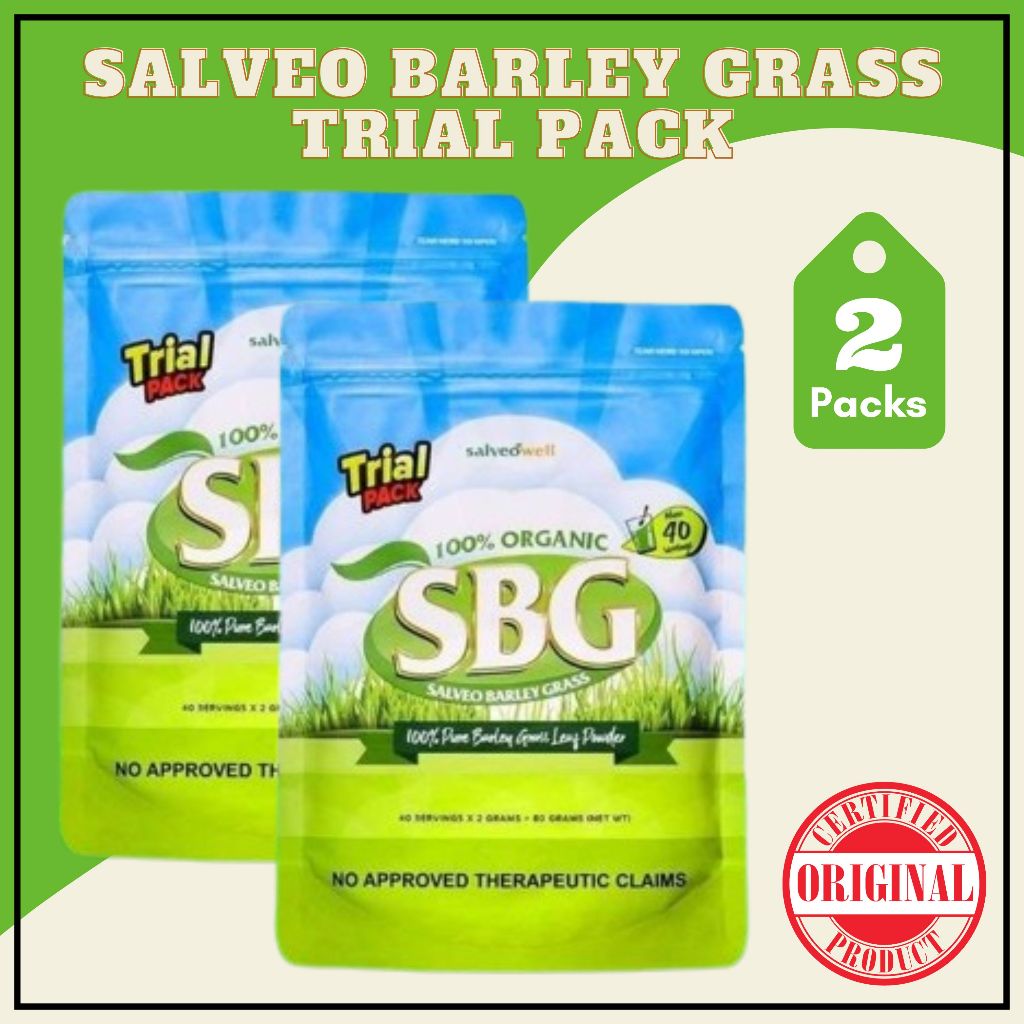 Original Salveo Barley Grass Trial Pack (Twin Pack) | Shopee Philippines