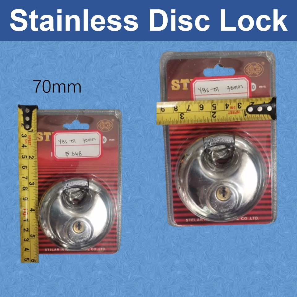 Synthetic Stainless Disc Lock 70/90mm | Shopee Philippines
