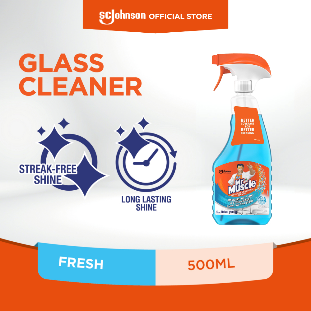 Mr. Muscle Glass and Multi-Surface Cleaner 500ml - Fresh Fragrance ...