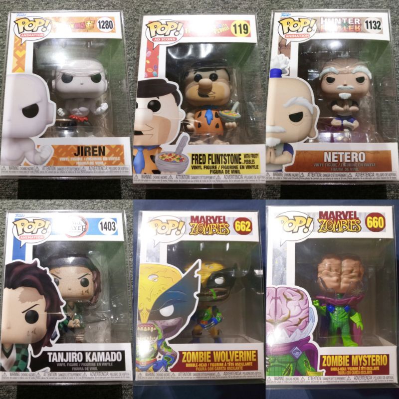 FUNKO POPS FUNKO POPS (WOLVERINE, FLINTSTONE, NETERO, MYSTERIO, JIREN ...