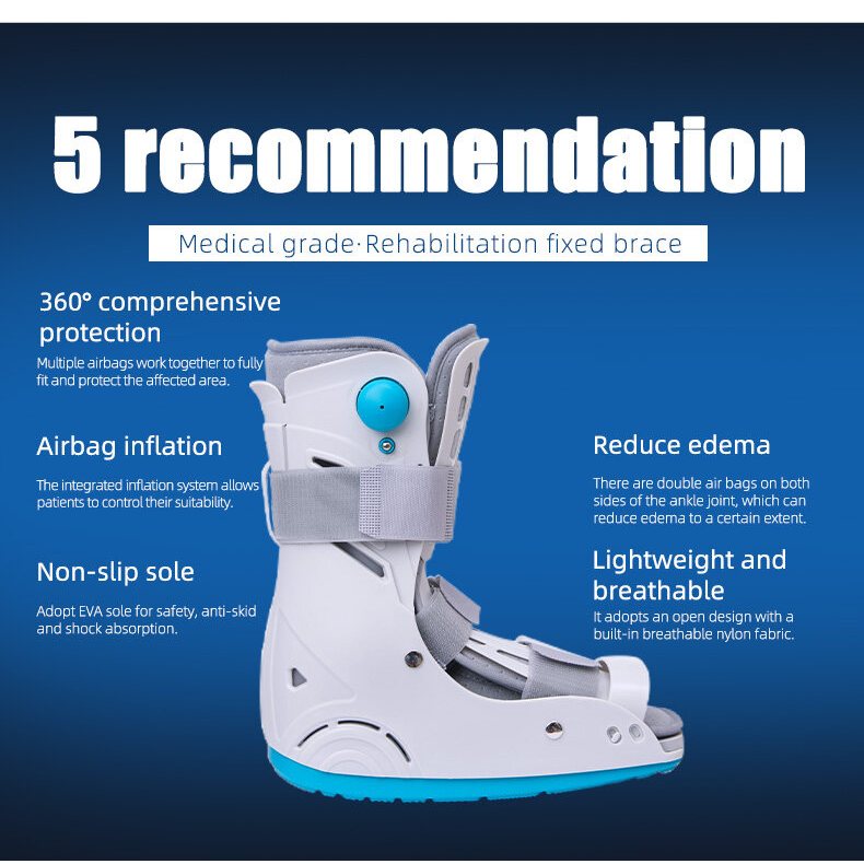 Aircast boots ankle joint fixed support ankle sprain fracture walking