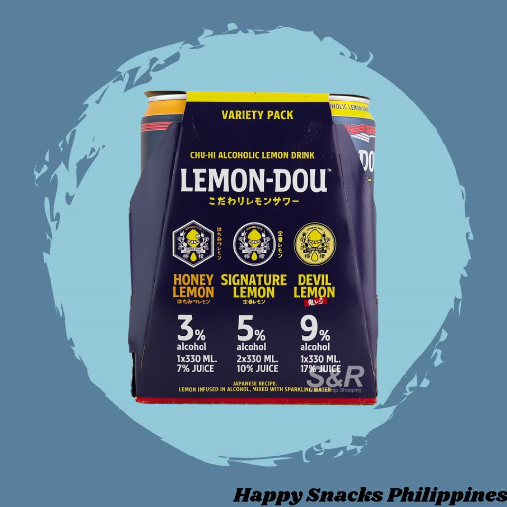 LemonDou Chuhi Alcoholic Lemon Drink Variety Pack (330mL x 4pcs) Shopee Philippines