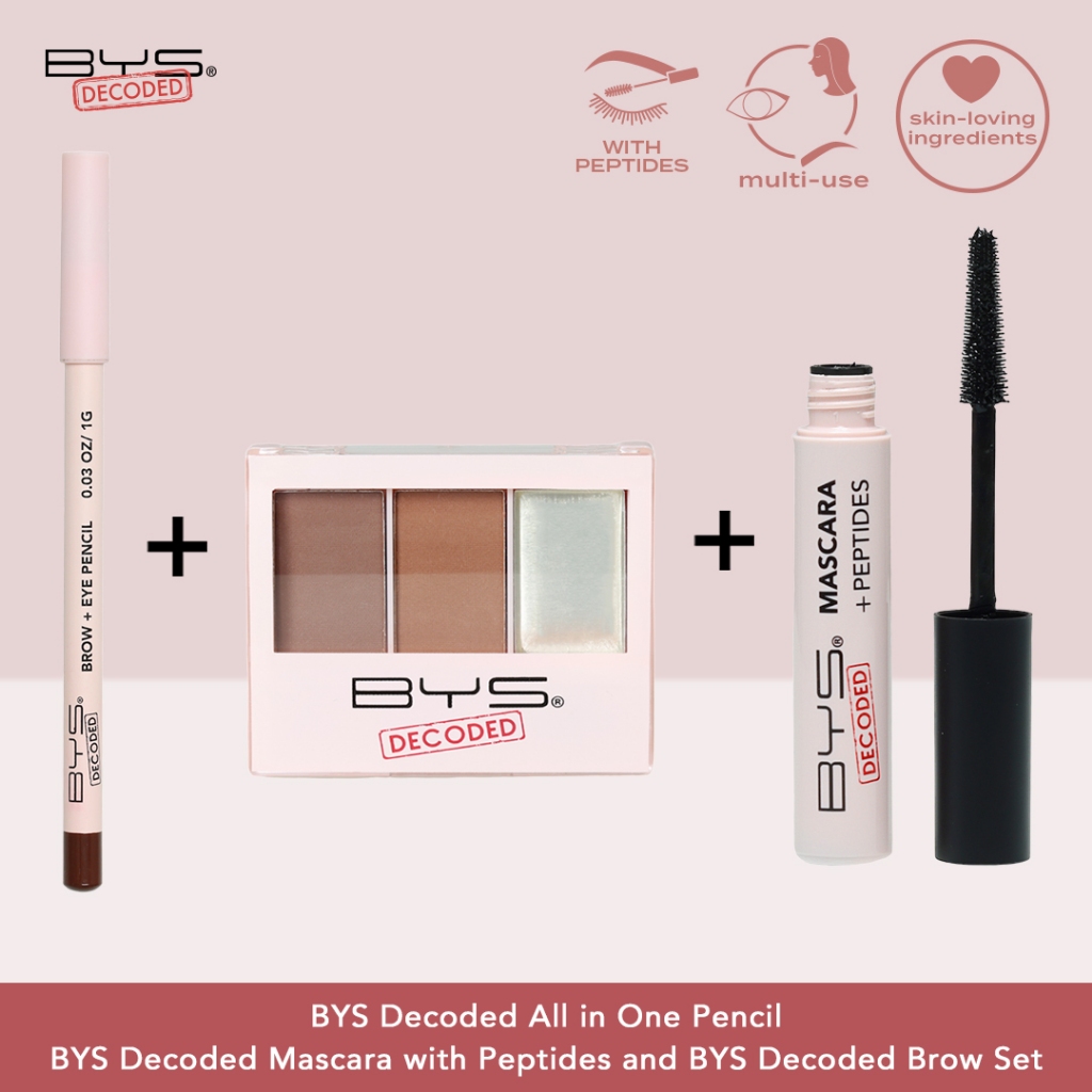 BYS Decoded All in One Pencil and BYS Decoded Mascara with Peptides and ...