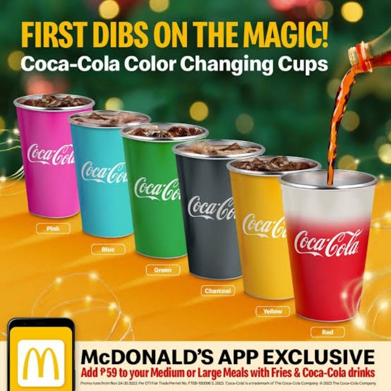 2023 MCDO CHANGING COLOR CUP MCDONALD'S CUP KULAY BASO COLOR CHANGE