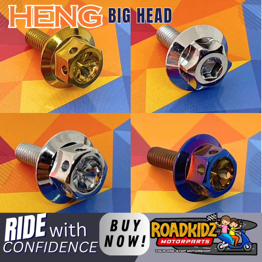 HENG BIG HEAD BOLTS (6x20) 1 PC ONLY | Shopee Philippines