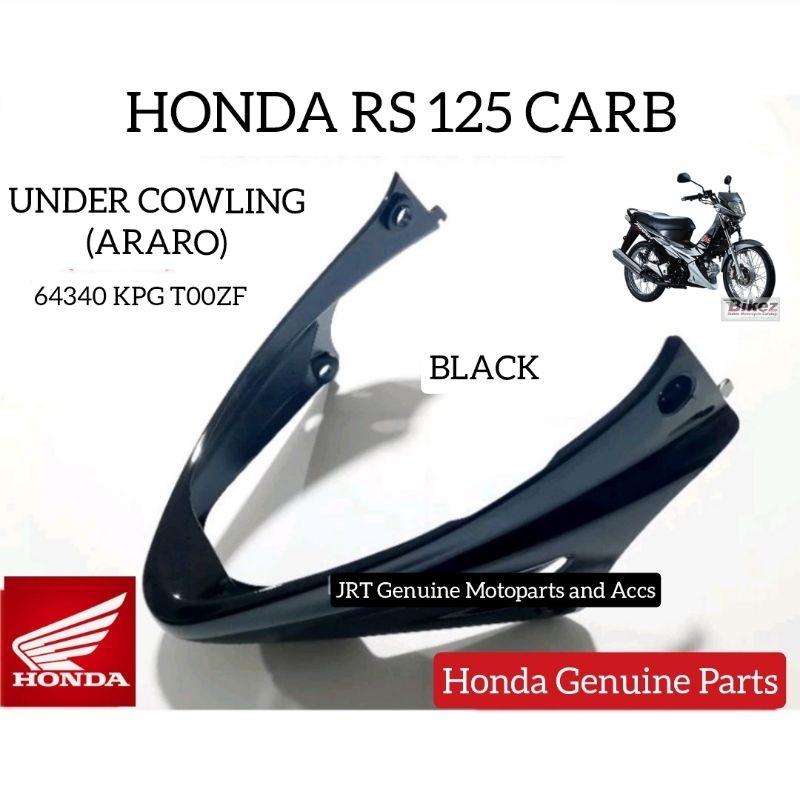 Honda XRM/RS 125 Carb Genuine Original Under Cowling Araro Black ...