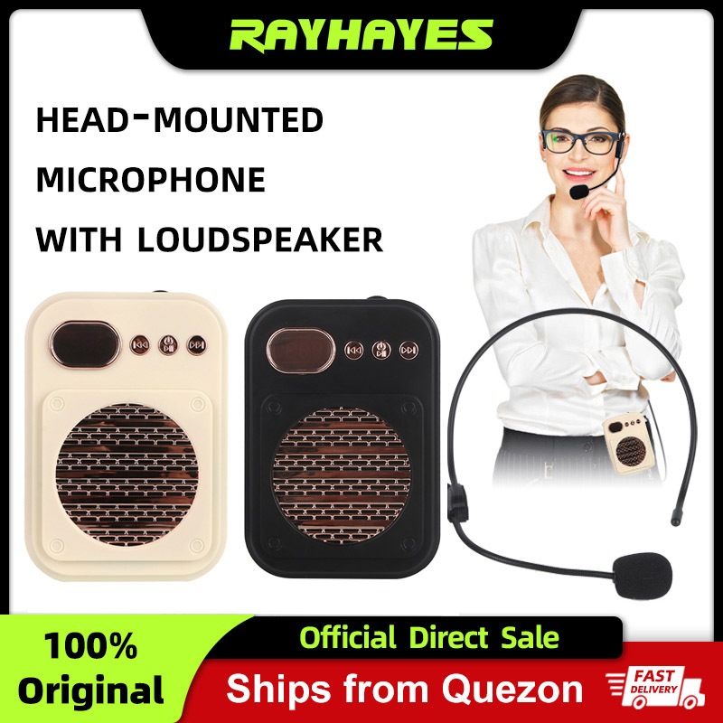 RAYHAYES Lapel Microphone Wireless Lavalier Mic With Bodypack